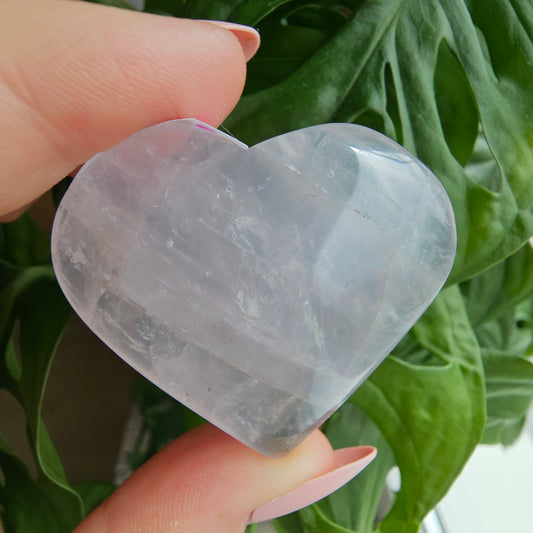 Periwinkle Quartz heart #18G