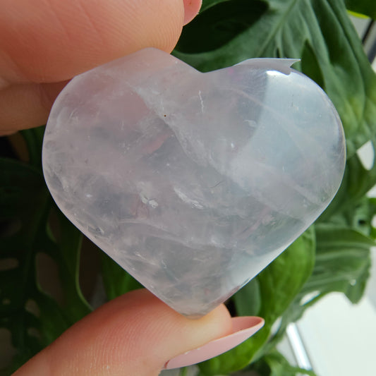 Periwinkle Quartz heart #14H