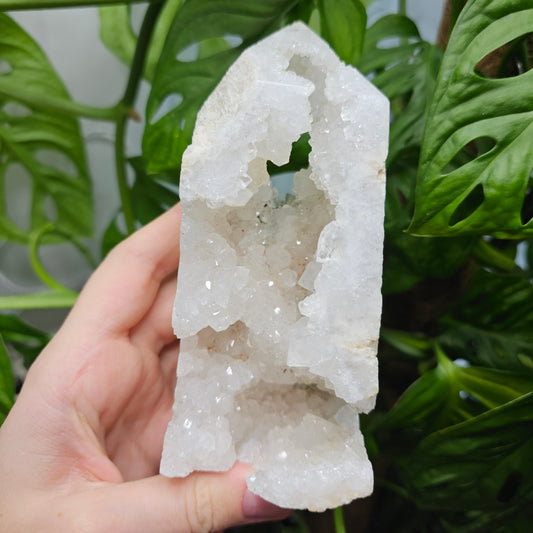 Druzy Clear Quartz Tower #29D