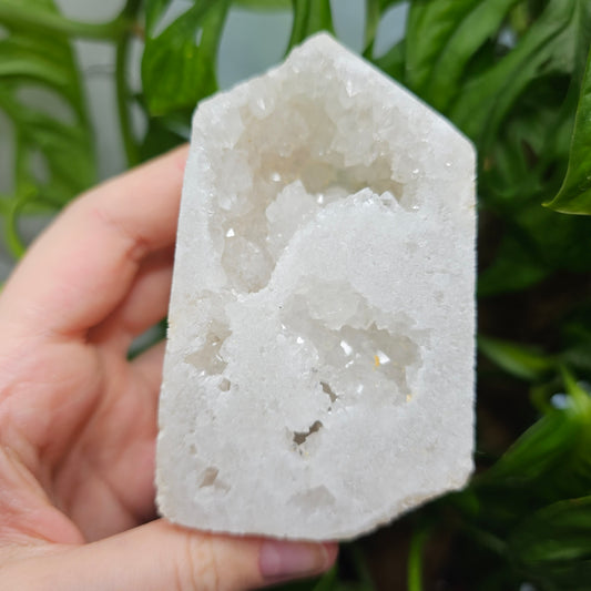 Druzy Clear Quartz Tower #24E