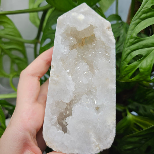 Druzy Clear Quartz Tower #42G