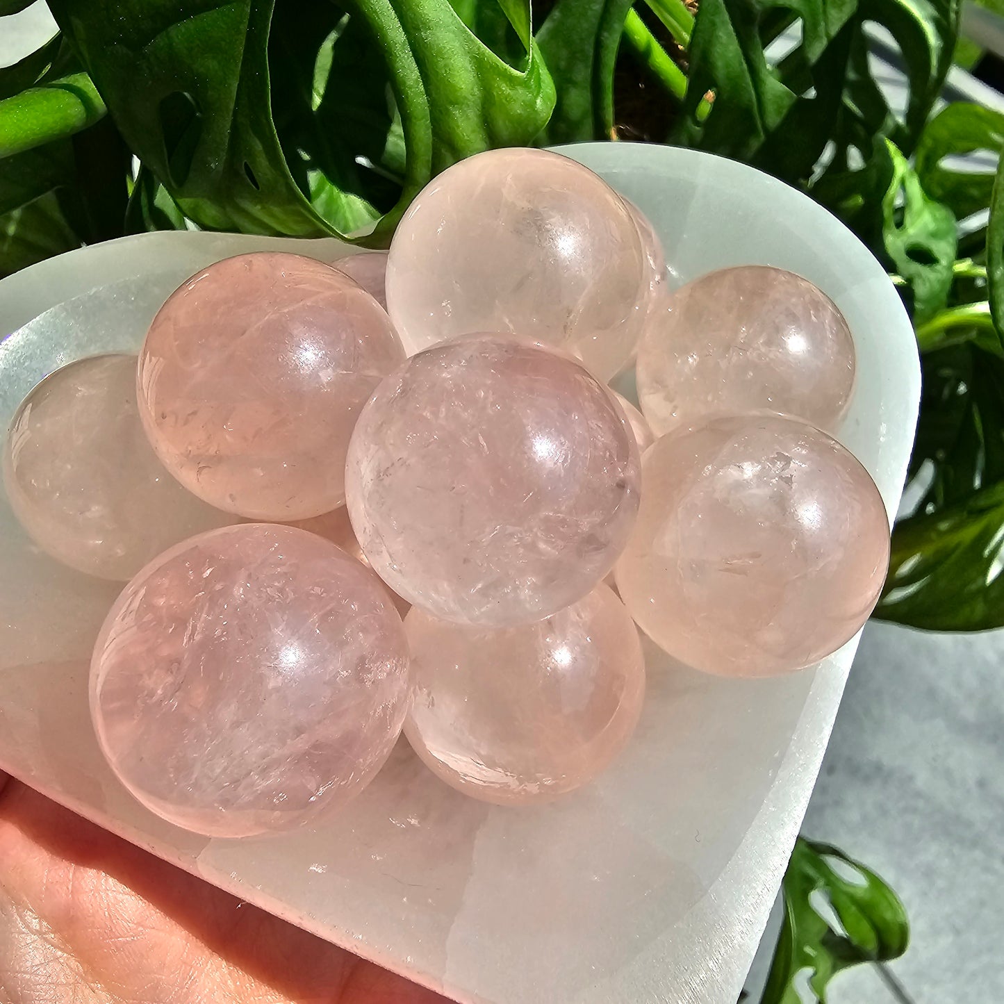 High Quality Rose Quartz Sphere (Intuitive Selection)