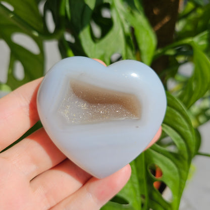 Druzy Agate Heart #19A