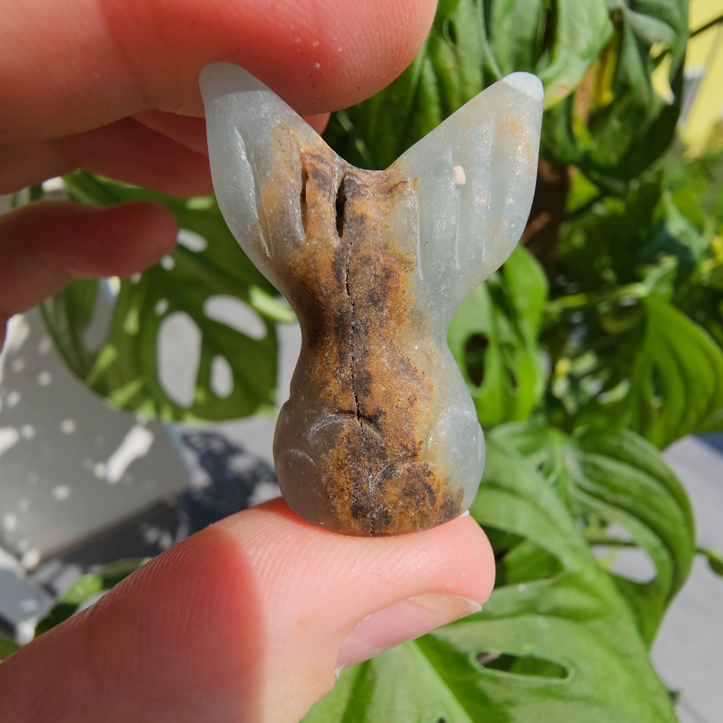 Blue Calcite Fin #8L (Blue Onyx)