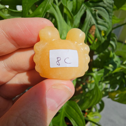 Orange Calcite Crab #8C