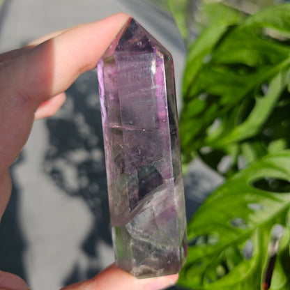 Watermelon Fluorite Tower #15A