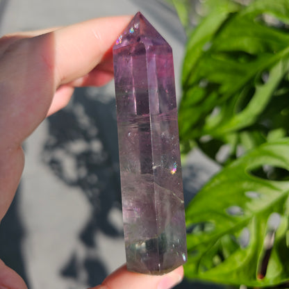 Watermelon Fluorite Tower #15A