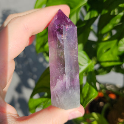 Watermelon Fluorite Tower #15F