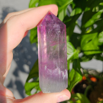 Watermelon Fluorite Tower #15F