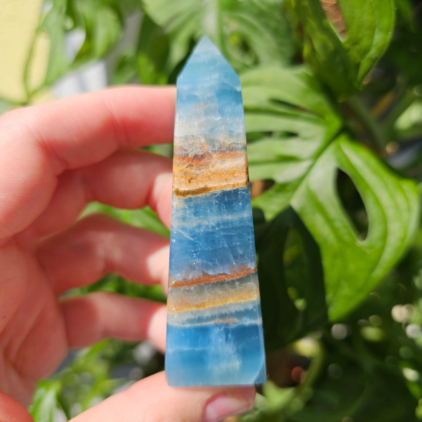 Blue Calcite Tower #23F (Blue Onyx)