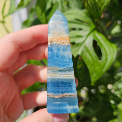 Blue Calcite Tower #23F (Blue Onyx)