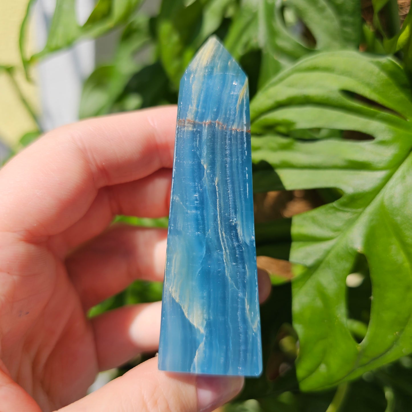 Blue Calcite Tower #21K (Blue Onyx)