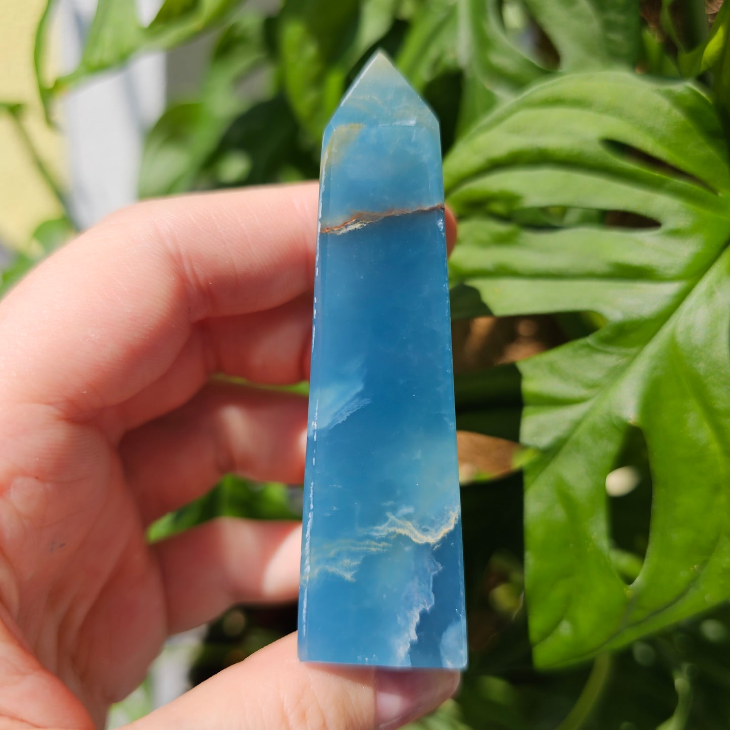 Blue Calcite Tower #21K (Blue Onyx)