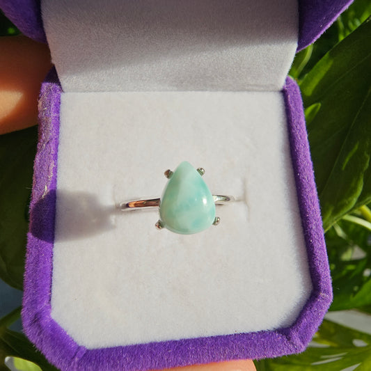 Larimar Ring #35L S925