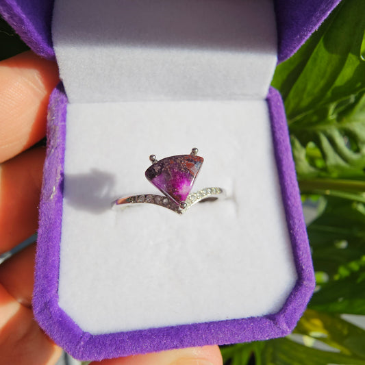 Sugilite Ring #39S (S925)