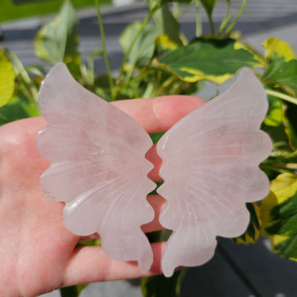 Rose Quartz Butterfly Wings #37B