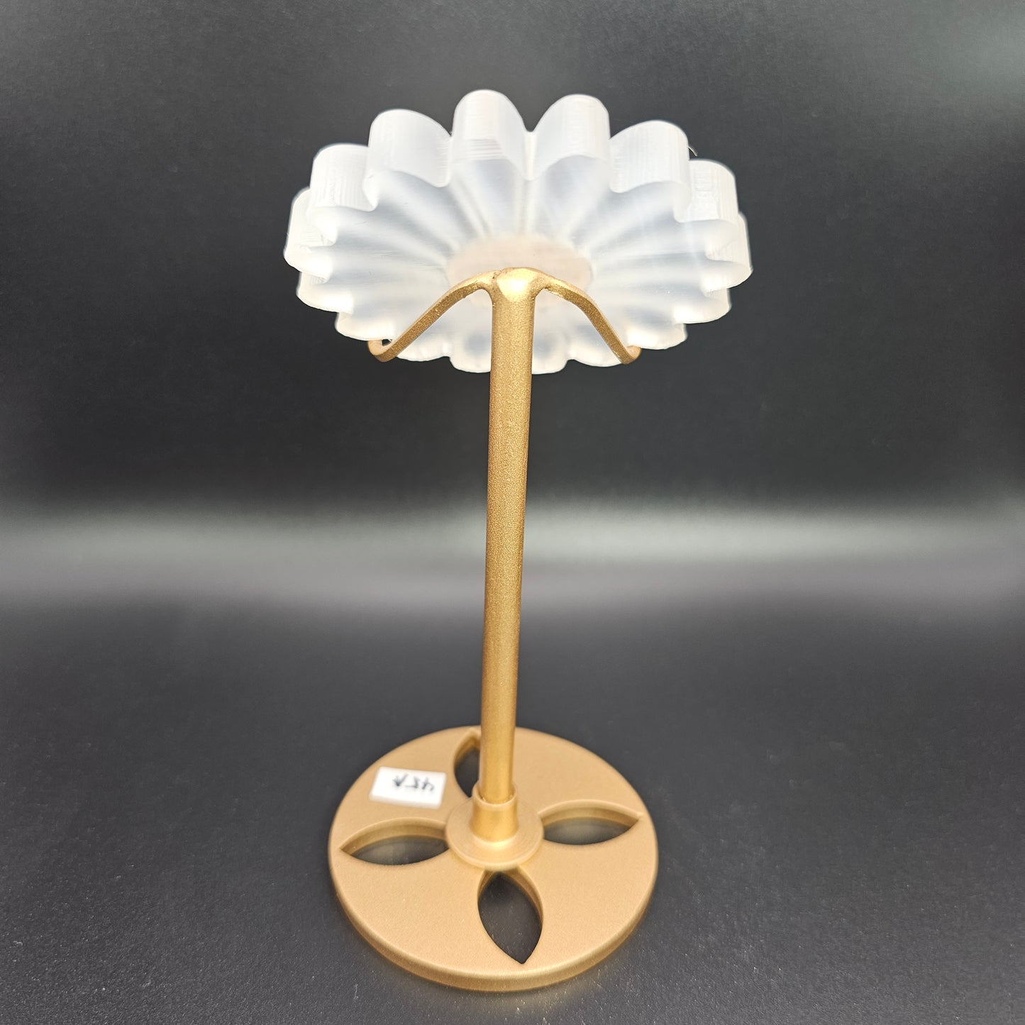 Selenite flower on stand #45A