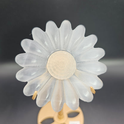 Selenite flower on stand #45A