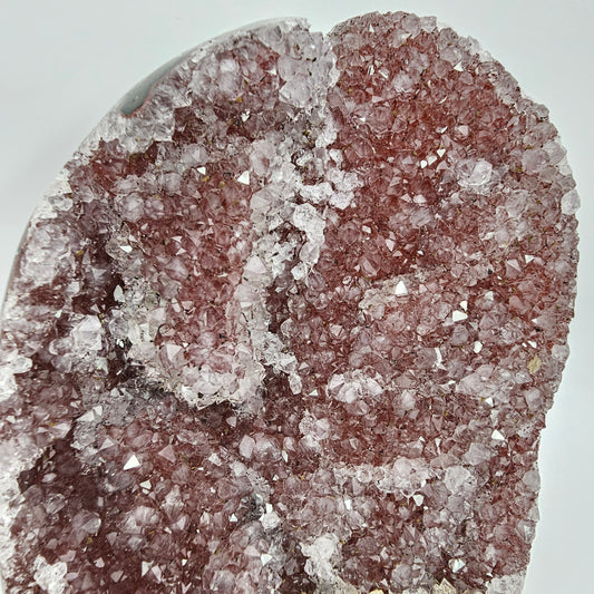 XL Red Amethyst with Calcite Cutbase #450A