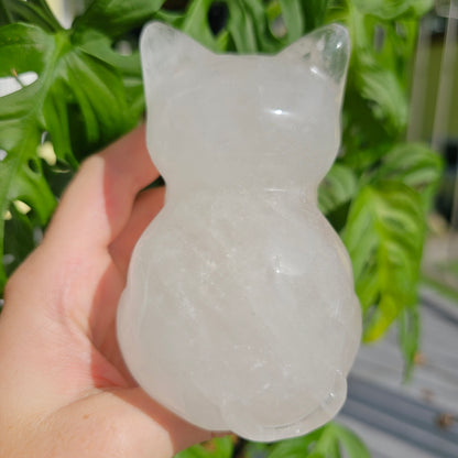 XL Clear Quartz Cat #99CA