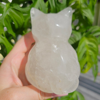 XL Clear Quartz Cat #99CB