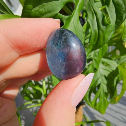 Green/Blue Fluorite Tumbled Stone