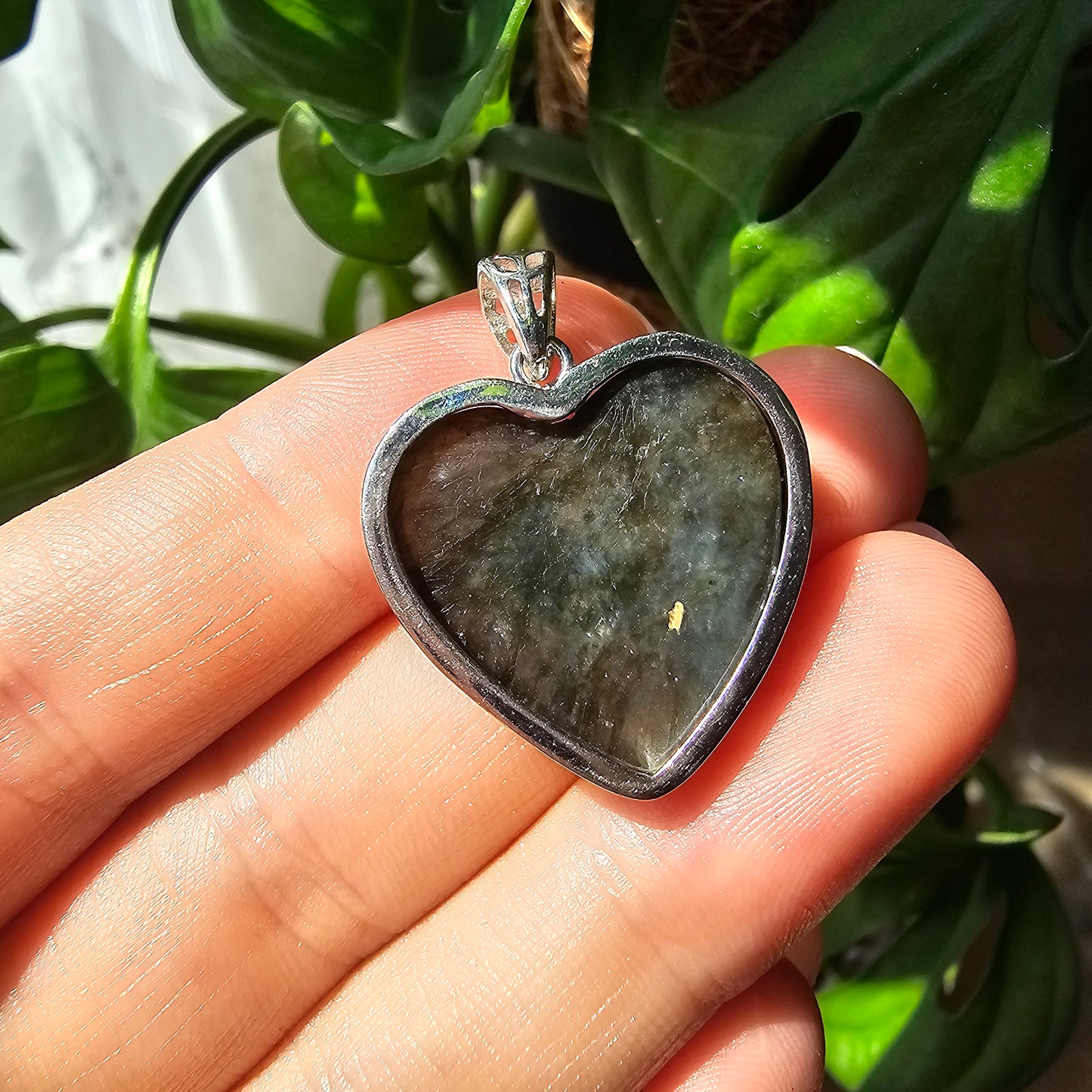 Labradorite Heart Pendant #29B