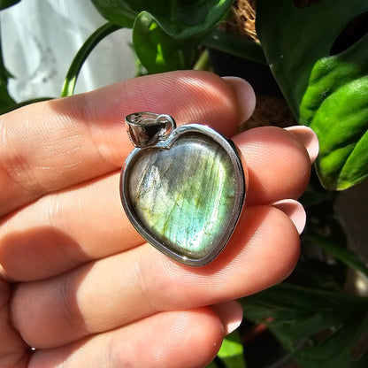 Labradorite Heart Pendant #29D