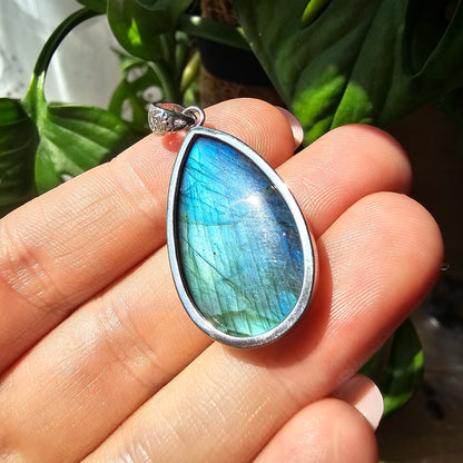 Labradorite Teardrop Pendant #29B