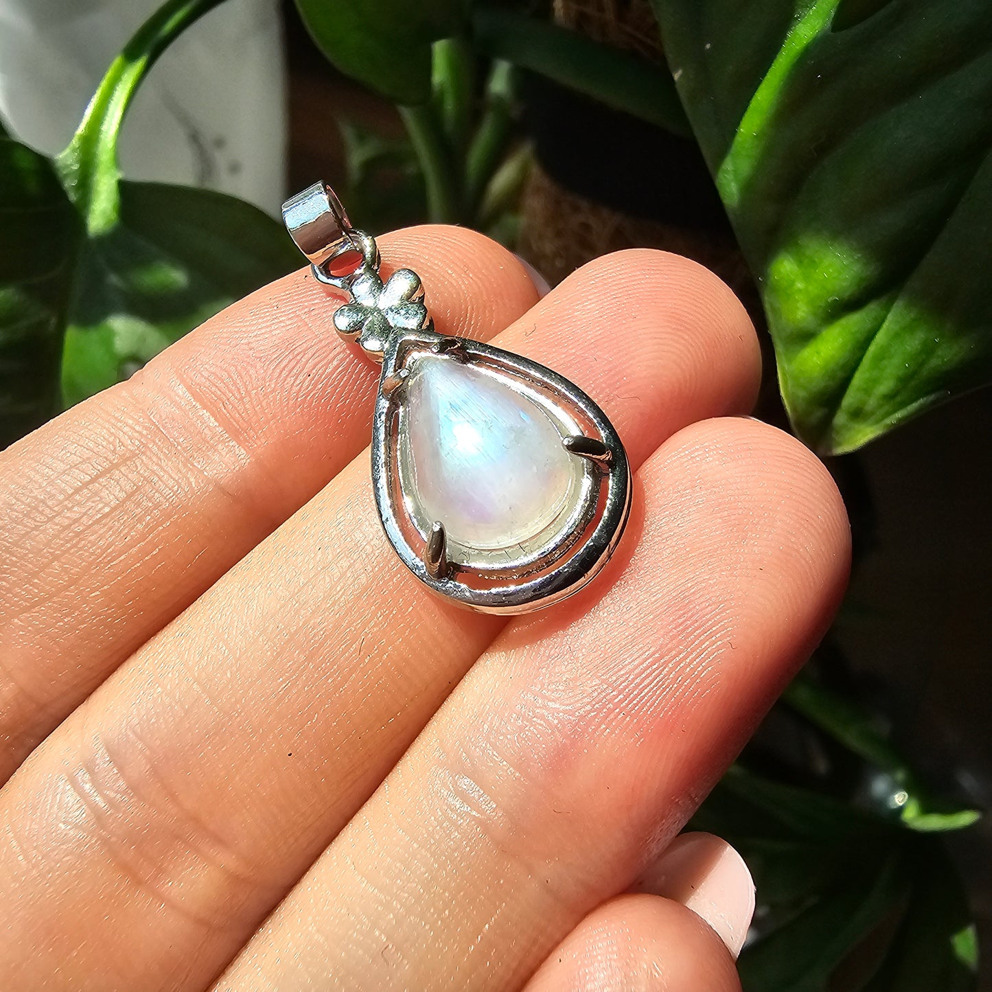 White Labradorite Pendant #25B