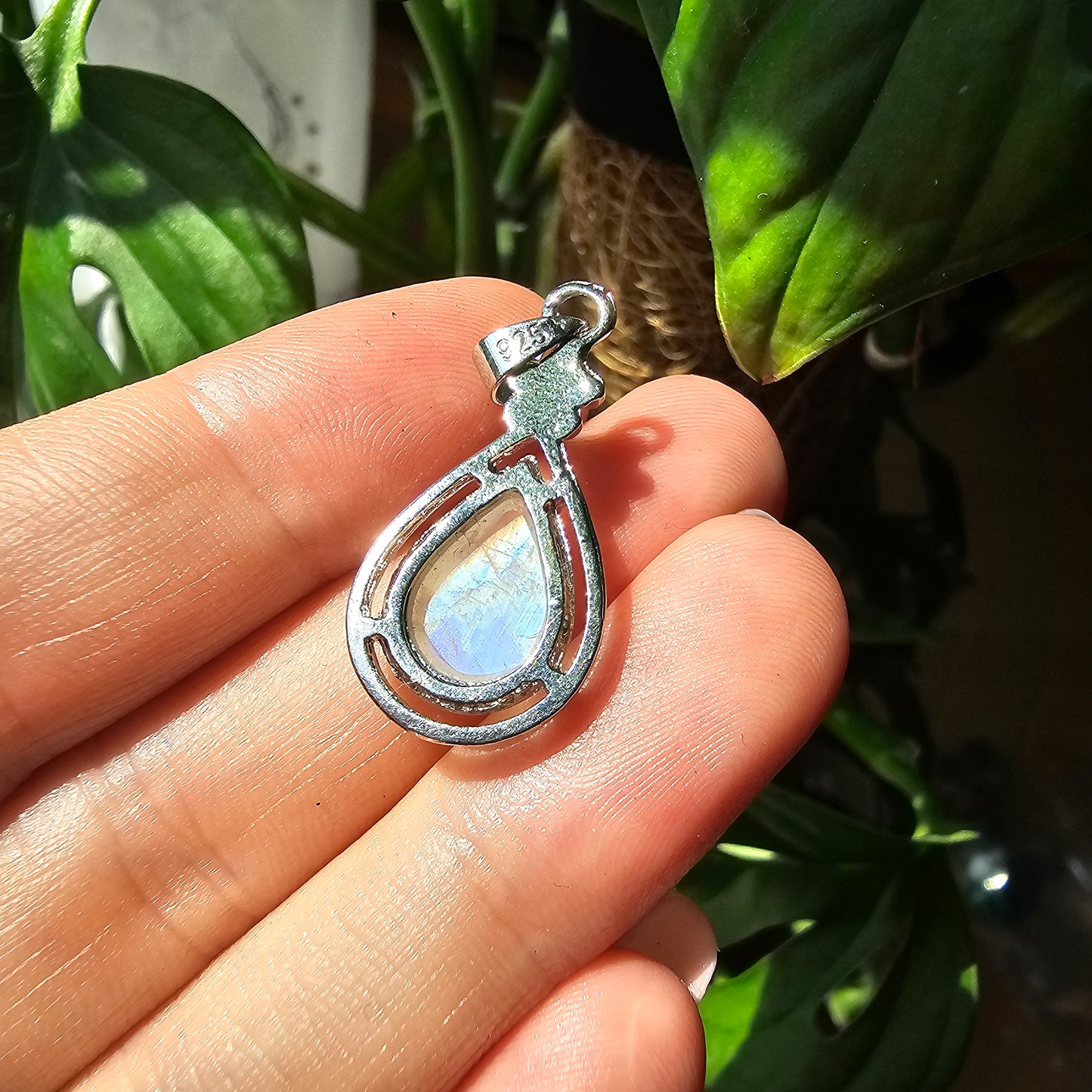 White Labradorite Pendant #25B