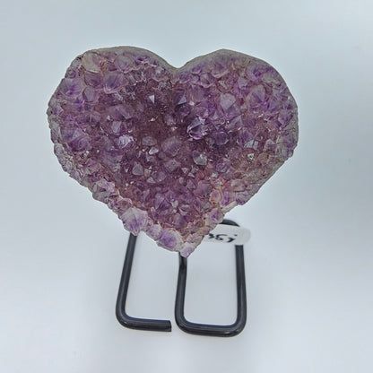 Amethyst heart on stand #35J