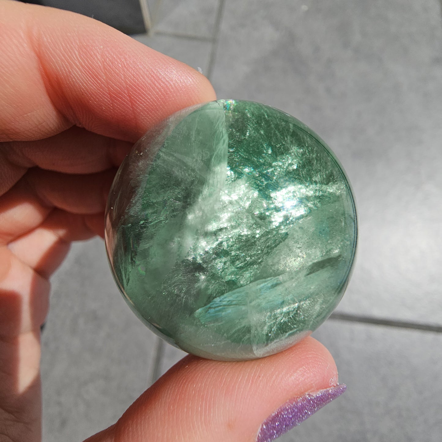 Green Fluorite Sphere #42C