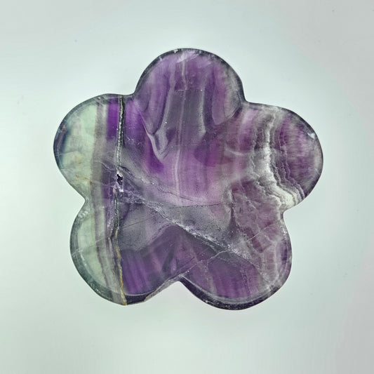 Fluorite Flower Bowl  #16G