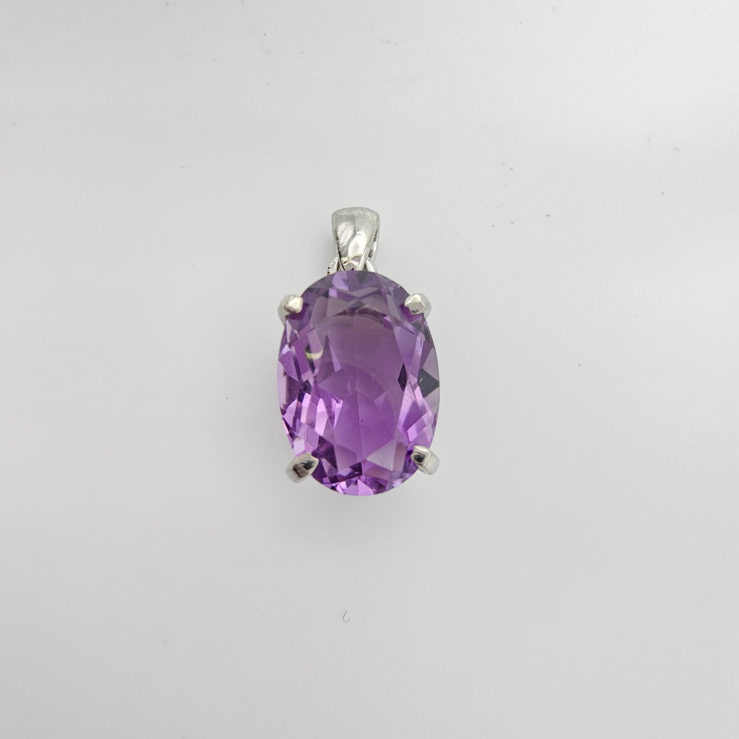 Faceted Amethyst Pendant #49A