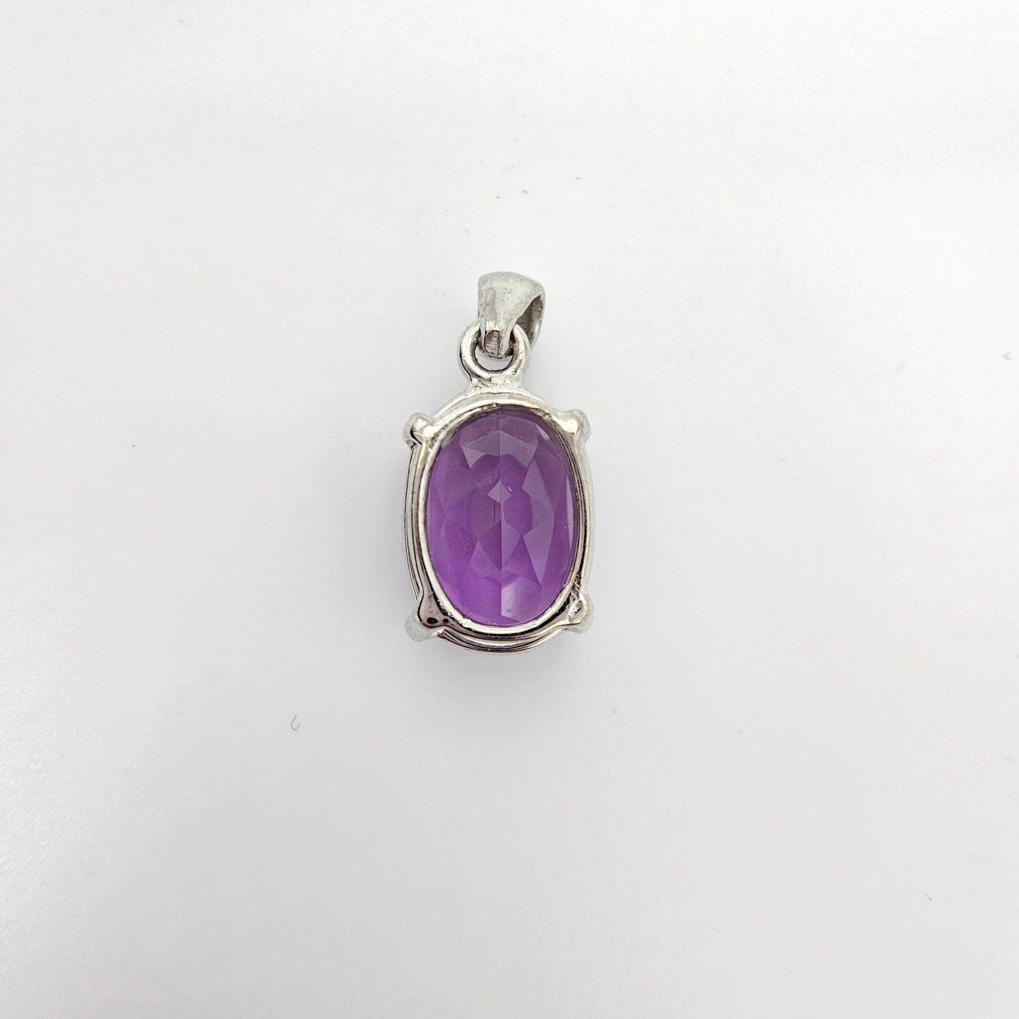 Faceted Amethyst Pendant #49A