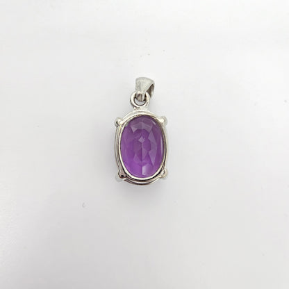 Faceted Amethyst Pendant #49A