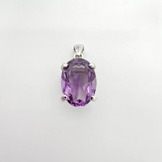 Facettierter Amethyst Anhänger #49B