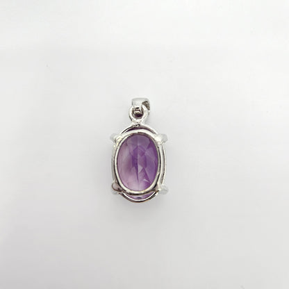 Faceted Amethyst Pendant #49B