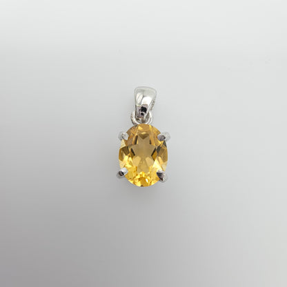 Faceted Citrine Pendant #39A