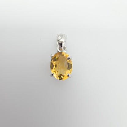 Faceted Citrine Pendant #39B