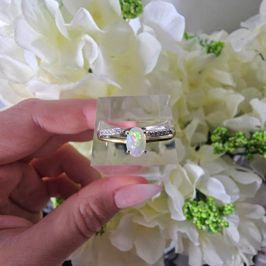 Faceted Opal Ring #39A