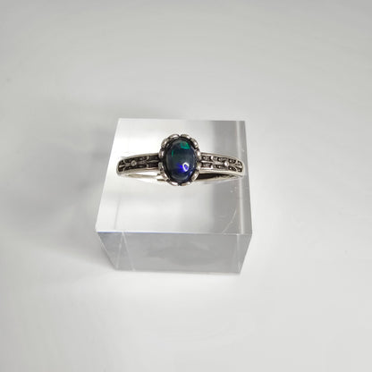 Black Opal Ring #29A