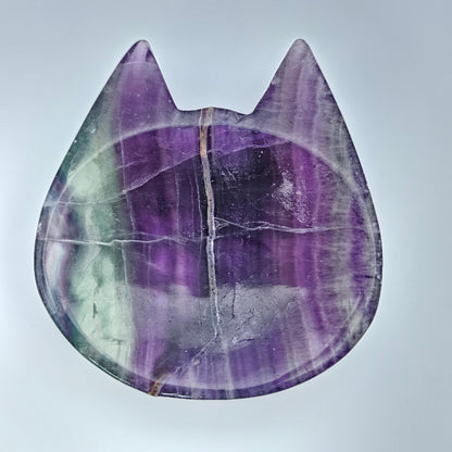 Fluorite Cat Bowl #18A