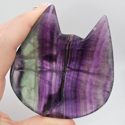 Fluorite Cat Bowl #18A