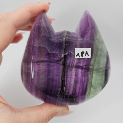 Fluorite Cat Bowl #18A