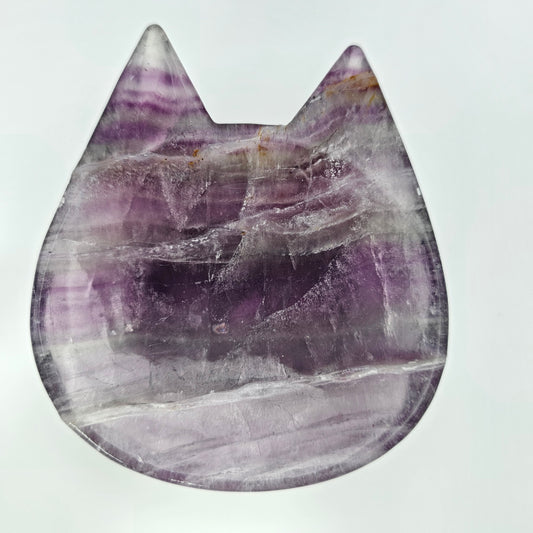 Fluorite Cat Bowl #23C