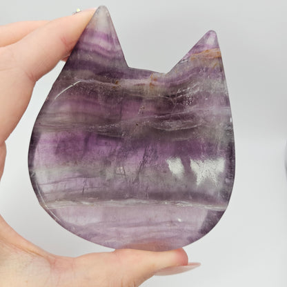 Fluorite Cat Bowl #23C