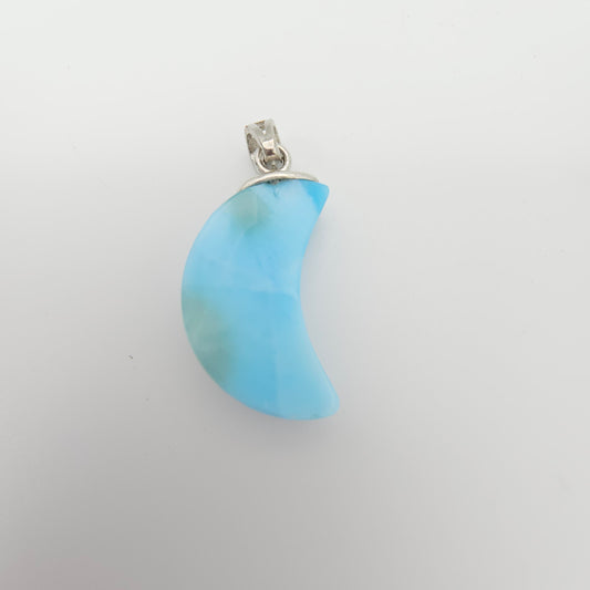 Larimar Moon Pendant #39B (S925)