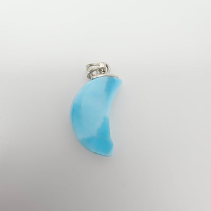 Larimar Moon Pendant #39D (S925)